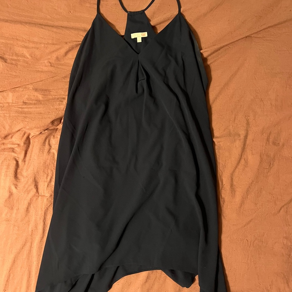 Elegant Navy Sleeveless Dress